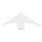 Ekena Millwork Bellingham Architectural Grade PVC Gable Bracket, 36"W x 12"H x 6"D x 6"F, 8/12 Pitch GBP036X12X0606BEL00 - alternate 2